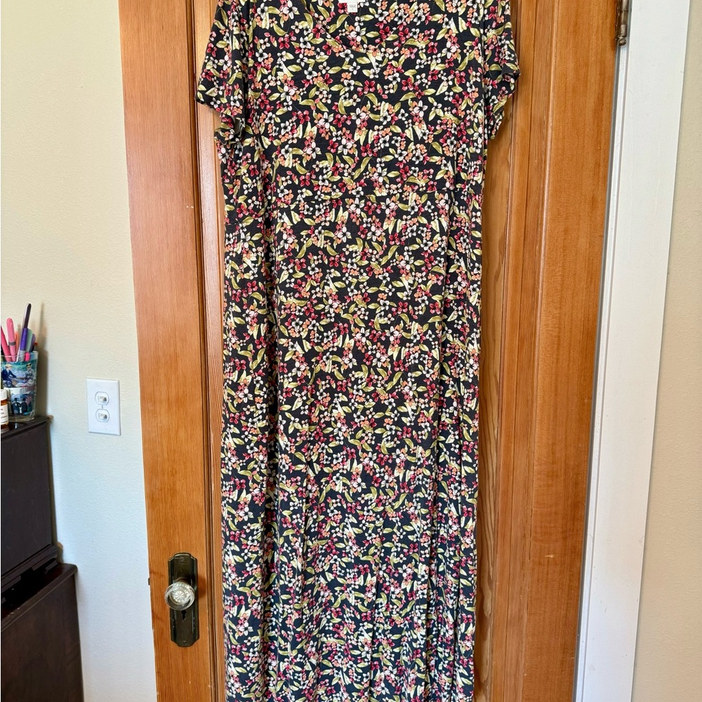 EUC J.Jill maxi dress FLORAL size large
